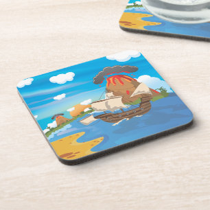 Dessous-de-verre Bateau pirate