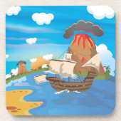 Dessous-de-verre Bateau pirate (Devant)