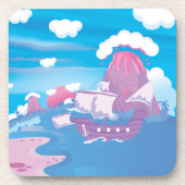 Dessous-de-verre Bateau pirate (Devant)