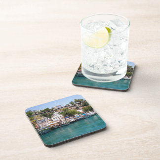 Dessous-de-verre Bateaux de croisière à proximité du port d'Antalya
