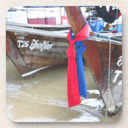 Dessous-de-verre Bateaux sur les îles de phi de phi de la plage |, (Devant)