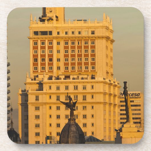 Dessous-de-verre Bâtiments le long de Gran Via et Edificio Espana (Devant)