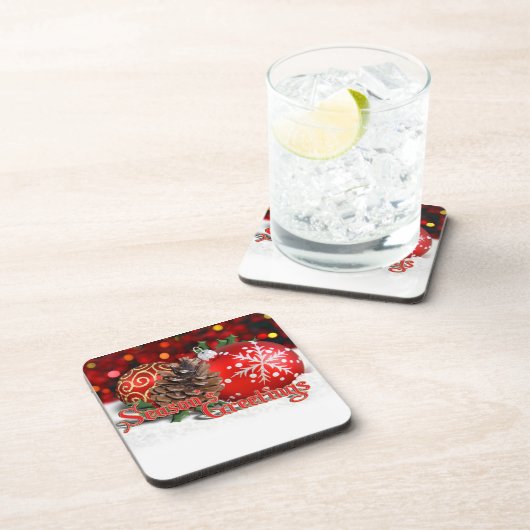 Dessous-de-verre Baubles & Pine Cones (Côté Droit)