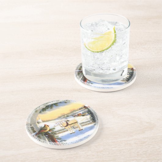 Dessous de verre bavards de renne (Côté)