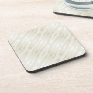 Dessous-de-verre Bbeige et blanc clair noble texturé