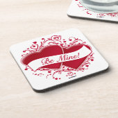 Dessous-de-verre Be Mine ! Red Hearts (Côté gauche)