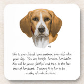 Dessous-de-verre Beagle keepsake (Devant)