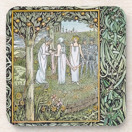 Dessous-de-verre Beardsley : Morte D'Arthur (Devant)