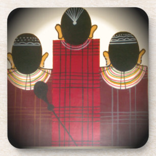 Dessous-de-verre Beau Africain Ethnic Tribal Masai Ornaments.pn