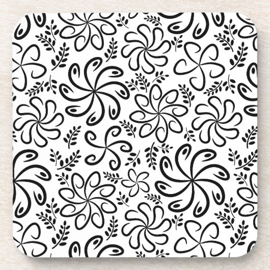 Dessous-de-verre Beau caboteur noir et blanc de liège (Devant)