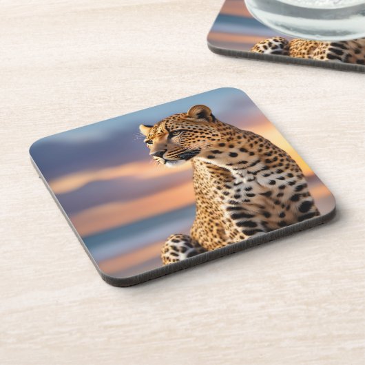 Dessous-de-verre Beau léopard (Côté gauche)