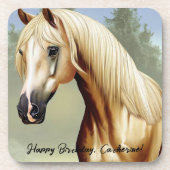 Dessous-de-verre Beau Palomino Horse (Devant)