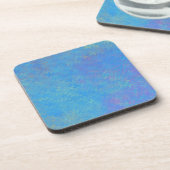 Dessous-de-verre Beau papier bleu marbré (Côté gauche)