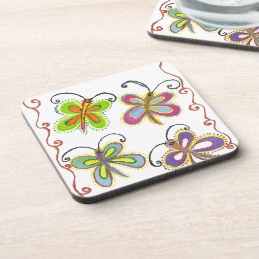 Dessous-de-verre Beau Papillon extraordinaire : Cadeau Parfait (Côté gauche)