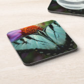 Dessous-de-verre Beau papillon Turquoise Swallowtail (Côté gauche)