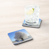 Dessous-de-verre Beau paysage hivernal couvert de neige (Côté Droit)