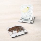 Dessous-de-verre Beau tigre et cub (Côté Droit)