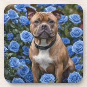 Dessous-de-verre "Beauté audacieuse : Un personnel Brown dans un ja (Devant)