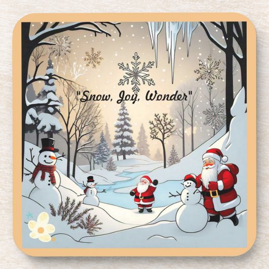 Dessous-de-verre "Beauté de cristal de glace" (Devant)