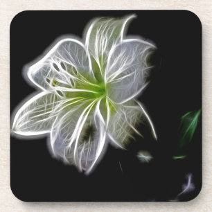 Dessous-de-verre Beauté de la nature de la fleur de lys blanc