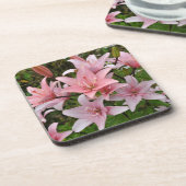 Dessous-de-verre Beauté florale du lièvre rose (Côté gauche)