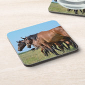 Dessous-de-verre Beaux Chevaux de Baie (Côté gauche)