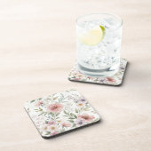 Dessous-de-verre Beaux Fleurs Motif Rose (Côté Droit)