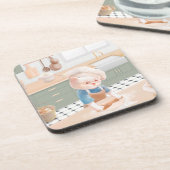 Dessous-de-verre Bébé Bébé - Cosy Morning Kneading (Côté gauche)