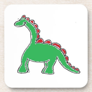 Dessous-de-verre Bébé Brontosaurus Dinosaure Dessin Dessin