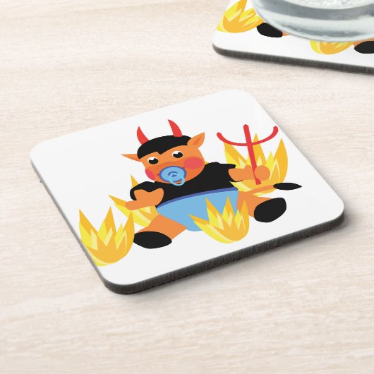 Dessous-de-verre bébé diable (Côté gauche)