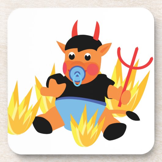 Dessous-de-verre bébé diable (Devant)