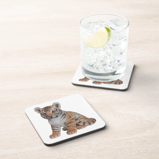 Dessous-de-verre Bébé mignon Tiger Cub (Côté Droit)