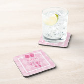 Dessous-de-verre Bébé mignonne Faire-part de naissance d'empreintes (Côté Droit)