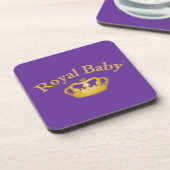 Dessous-de-verre Bébé royal avec couronne dorée (Côté gauche)