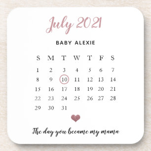 Dessous-de-verre bébé sentimental faire-part coeur mignon parties s