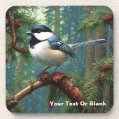 Dessous-de-verre Bécasseau mignon à carreaux noirs (Devant)