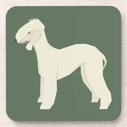 Dessous-de-verre Bedlington Terrier (Devant)