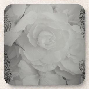 Dessous-de-verre Bégonia blanc