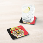 Dessous-de-verre Belgium Flag & COA (Côté Droit)