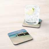 Dessous-de-verre Belize, mer des Caraïbes, Goff Caye. Petite île (Côté Droit)