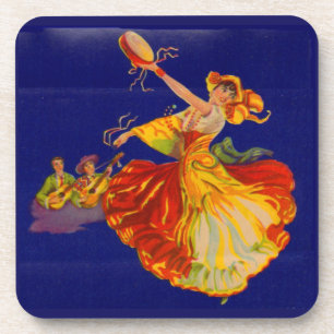 Dessous-de-verre belle danseuse espagnole