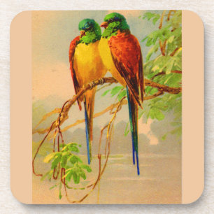 Dessous-de-verre belle impression d'oiseaux