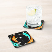 Dessous-de-verre Belle impression Motif Art Africain (Côté Droit)