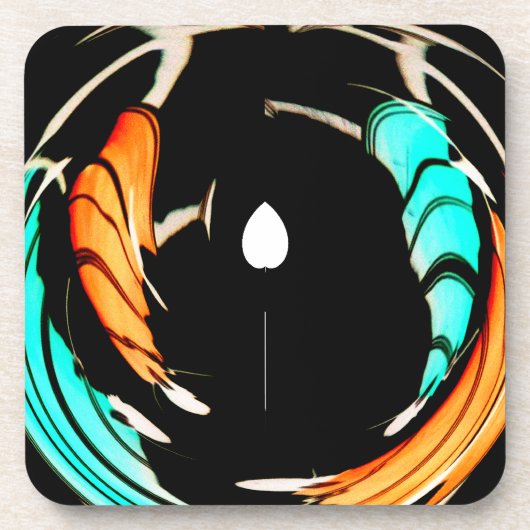 Dessous-de-verre Belle impression Motif Art Africain (Devant)