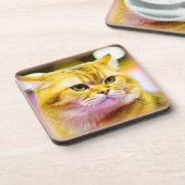 Dessous-de-verre Belle photo d'un mignon chat. Commandez dès mainte (Côté gauche)