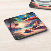 Dessous-de-verre belle plage (Côté gauche)