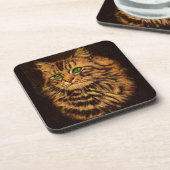 Dessous-de-verre belle tabby à cheveux longs (Côté gauche)