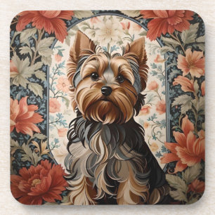 Dessous-de-verre Belle Yorkie   Yorkshire Terrier Portrait