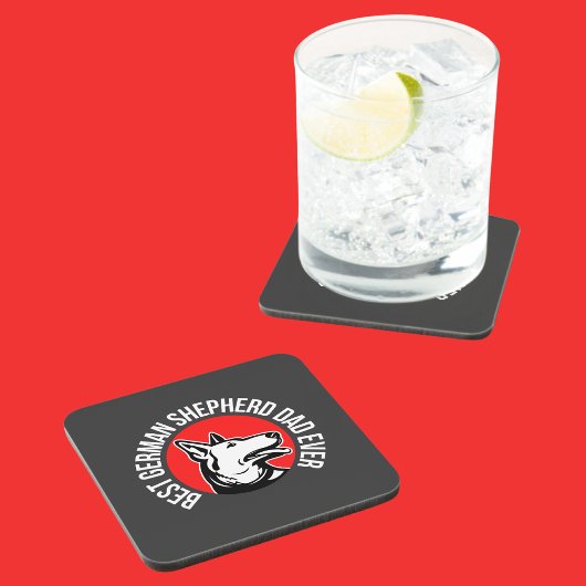 Dessous-de-verre Berger allemand papa, Chien papa