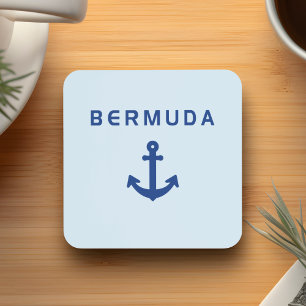 Dessous-de-verre Bermuda Old Anchor for Sailing Light-Color Coaster